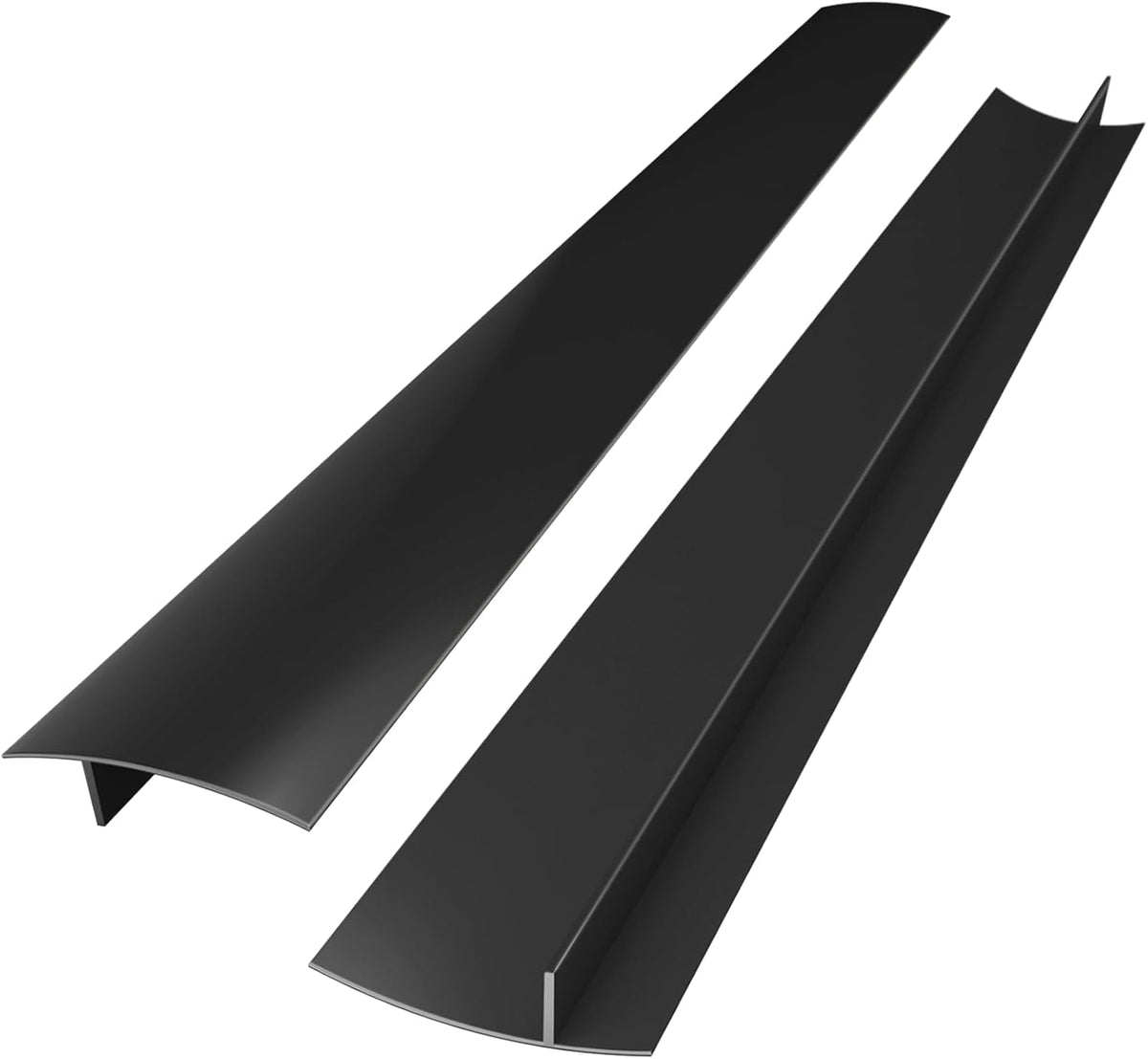 2PCS Kitchen Stove Counter Gap Covers Stainless Steel (13.8"-27.5" Silver)