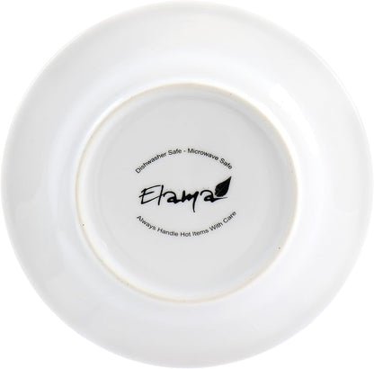 Elama Signature 12 1/4 Inch 6pc Lazy Susan Appetizer and Condiment Server Set