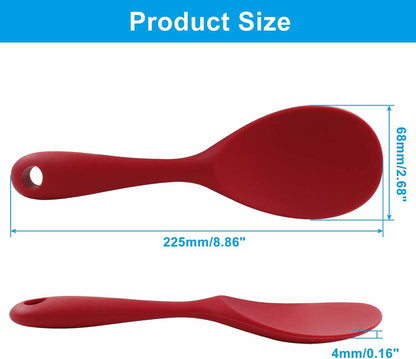 2Pcs Silicone Rice Paddle, Gray