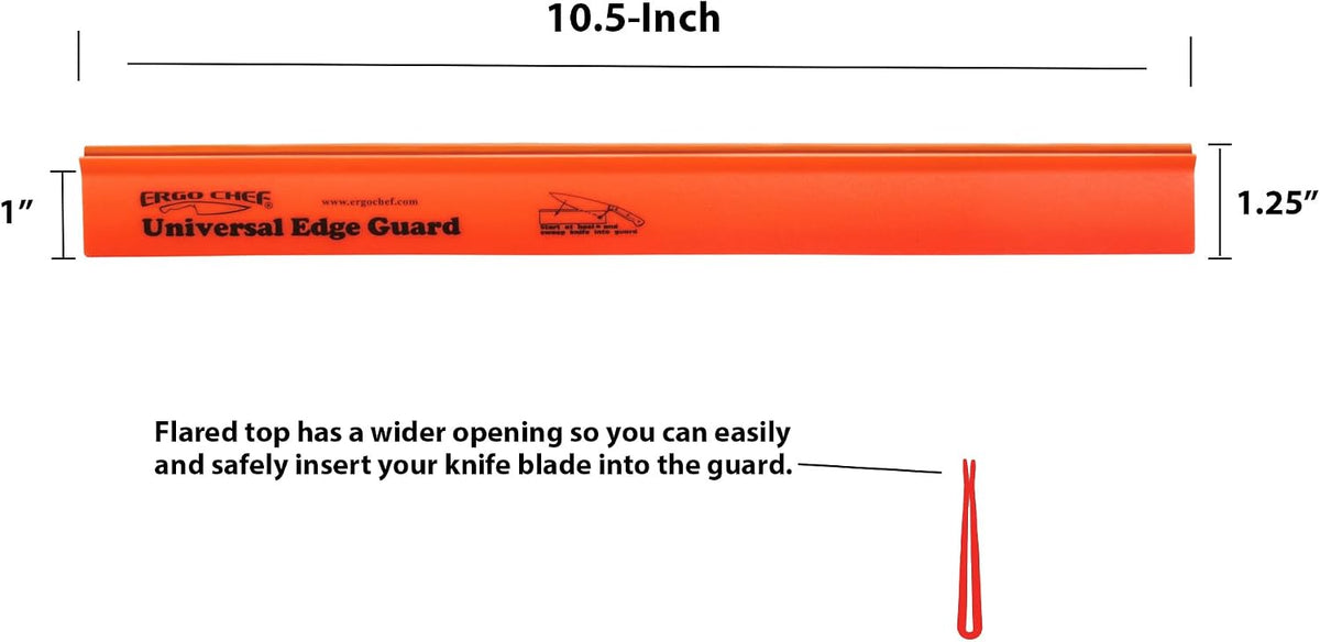 Ergo Chef Universal Knife Edge Guard, Durable Blade Protector, Black
