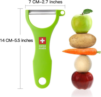 Original Swiss Made Peeler Vegetable&Fruits stainless steel blade Peeler for kitchen (ORANGE-vegetable grater)