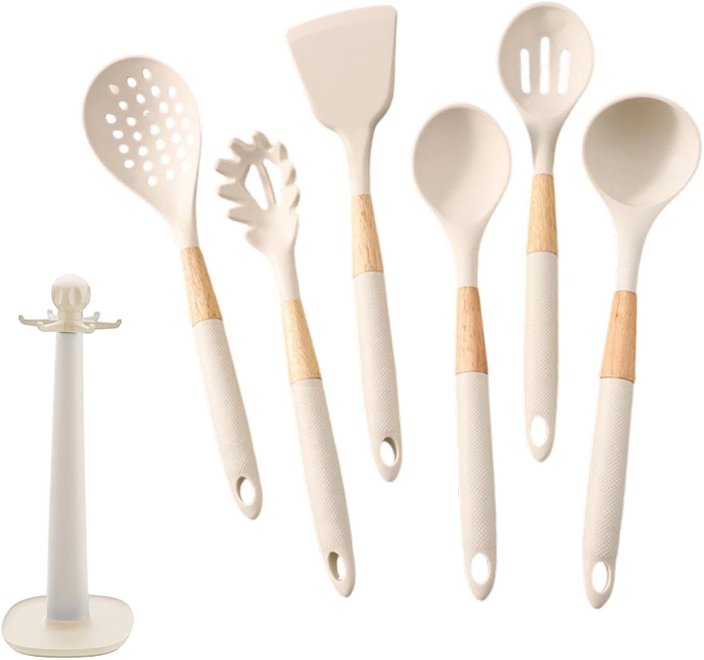 Cooking Utensils Set, With Holder, 1set, Silicone Kitchen Utensils Set, Silicone Spatulas, Food Grade Non Stick Coating Design, For Home Restaurant Camping