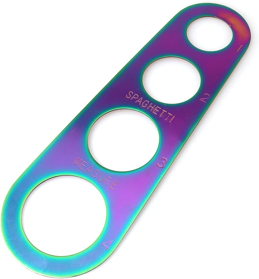 430 Stainless Steel Spaghetti Measure Tool Pasta Ruler Measuring Tool 4 Serving Portion Kitchen Cook Tool