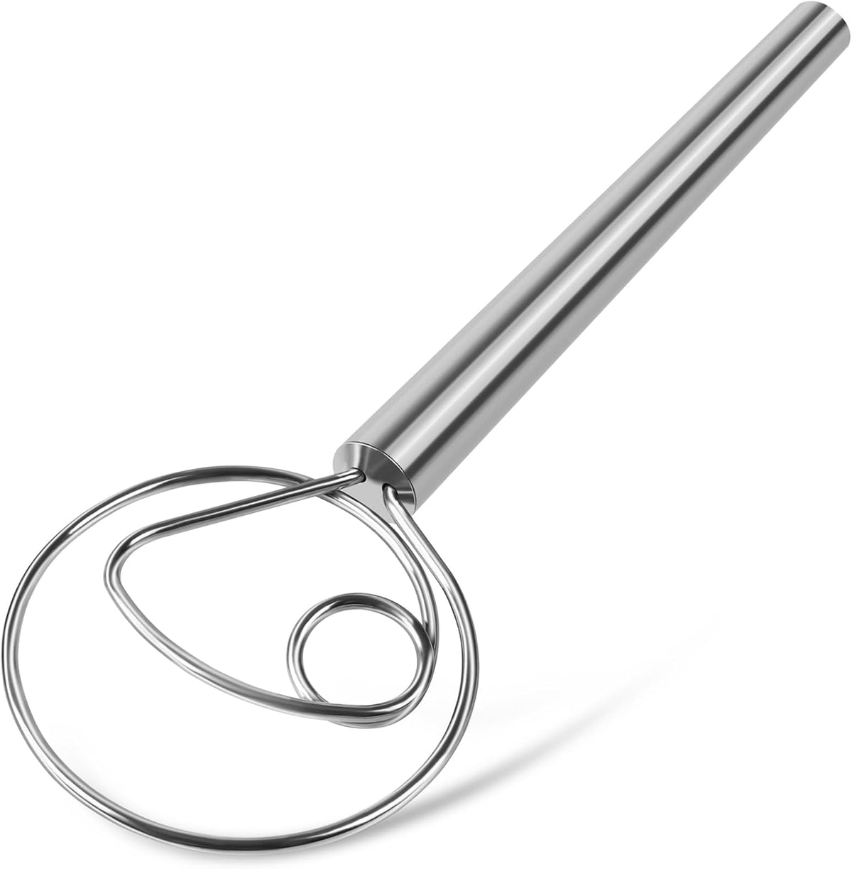 TEEVEA Danish Dough Whisk, Stainless Steel for Sourdough Bread