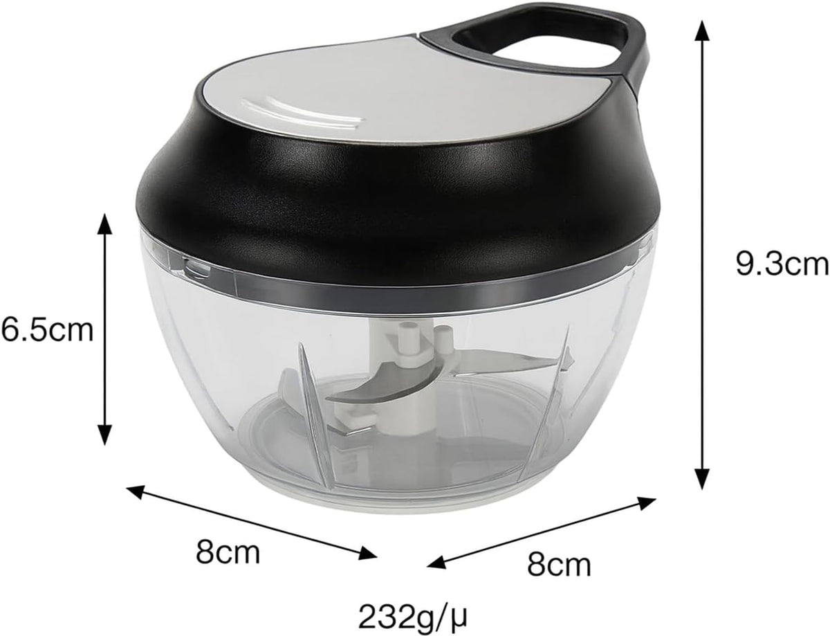 Manual Garlic Mincer Chopper – Compact Handheld Garlic Press with Twist Lid and Stainless Steel Blades – Easy to Clean, BPA-Free, No Battery Required – Ideal for Kitchen, Camping and Everyday Cooking