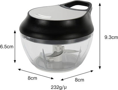 Manual Garlic Mincer Chopper – Compact Handheld Garlic Press with Twist Lid and Stainless Steel Blades – Easy to Clean, BPA-Free, No Battery Required – Ideal for Kitchen, Camping and Everyday Cooking