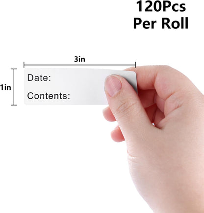 English Record Date Stickers Natural Paper Kitchen Food Date Labels DIY Classified