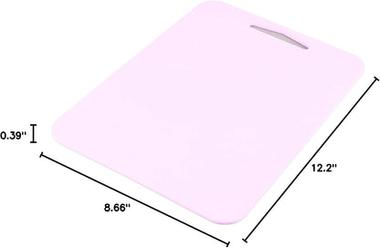 Flexible Kitchen Cutting Mats, Food Grade Silicone, Purple, with Hanging Hole