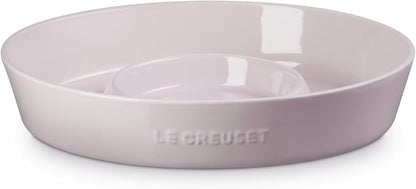 Le Creuset Stoneware Signature Oval Chip and Dip Platter, 13", White