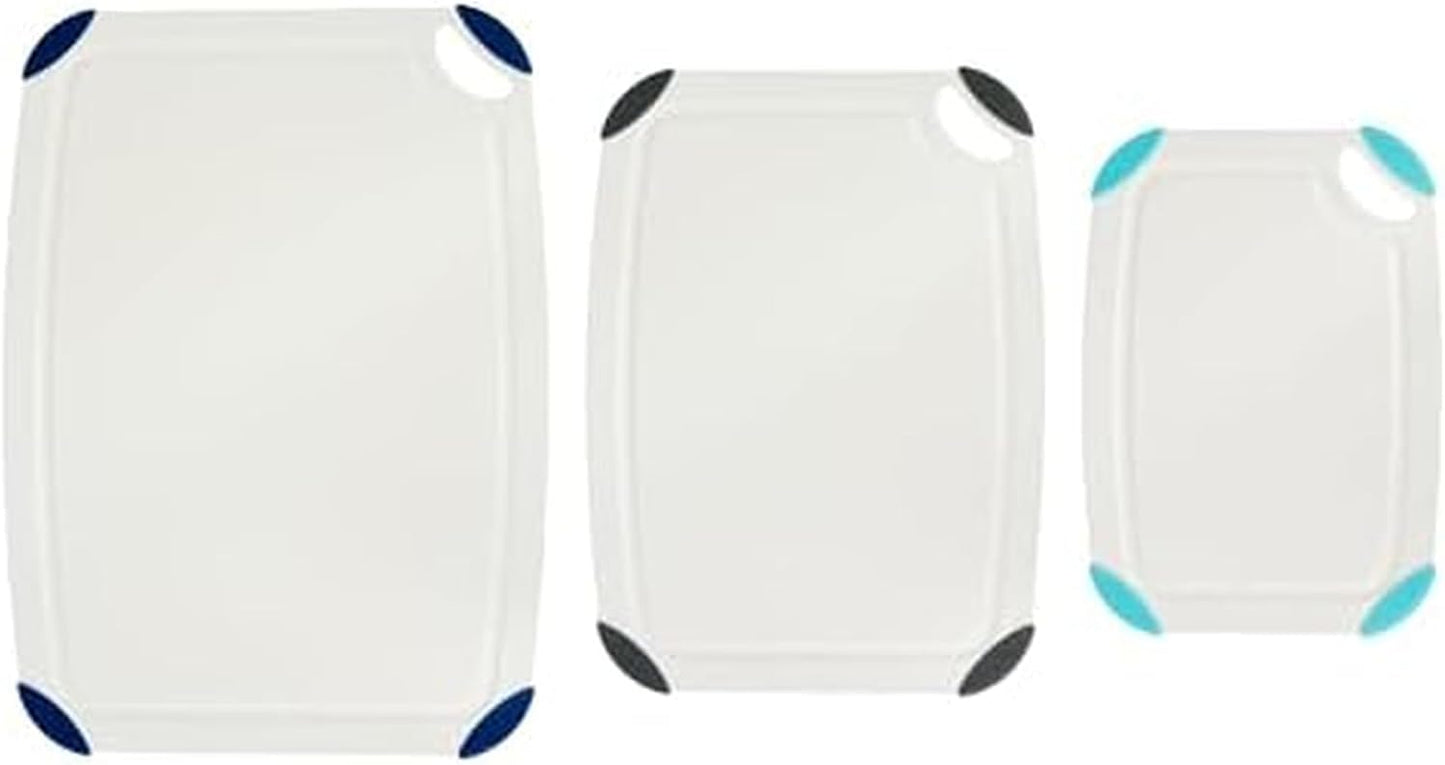 Farberware Cutting Board Set Made from Recycled PET (RPET) with Non-Slip Edges, Durable & Dishwasher Safe, 2-Piece