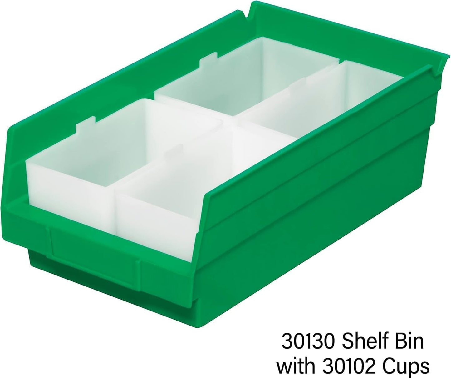 Akro-Mils 30130 Plastic Shelf Bins, Heavy Duty Storage Bins for Garage, Closet, and Drawer Organization, 12" x 6-1/2" x 4", Blue, 12-Pack | Closet, and Drawer Organization, 12" x 6-1/2" x 4", Blue, 12-Pack