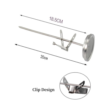 Deep Fry Thermometer with Long Probe, Stainless Steel