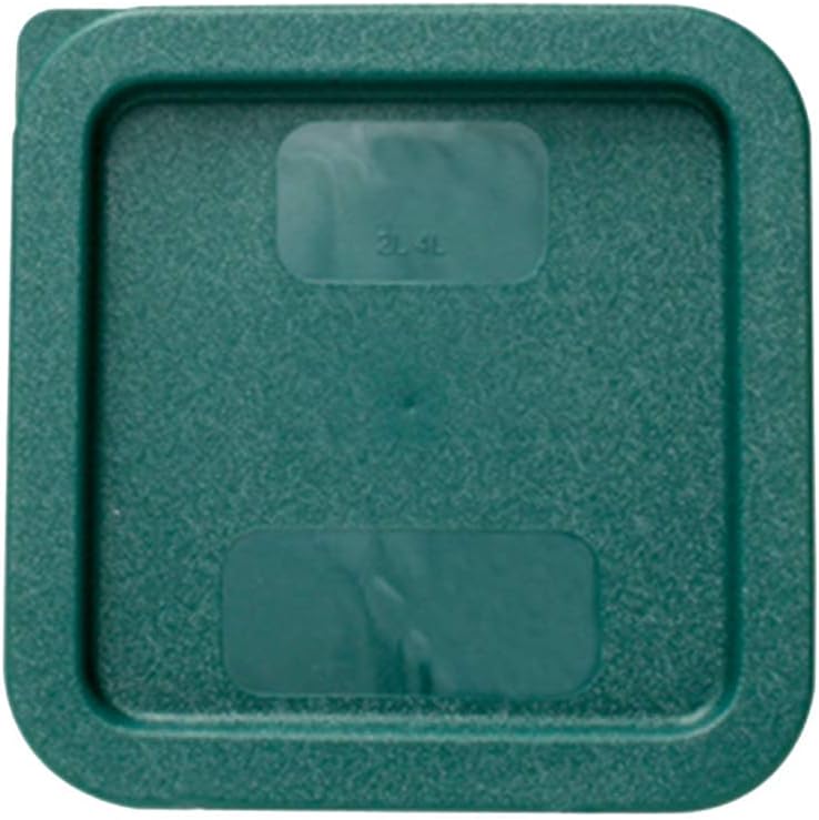 Tiger Chef 18 Quart Commercial Grade Clear Food Storage Square Polycarbonate Containers With Blue Lids 4 Pack