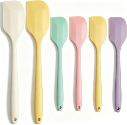 4 PCS Silicone Spatula,Rubber Spatula with Stainless Steel Core11 Inch Non-scratch Baking Cooking 8Inch Spatula Set Flexible Heat Resistant (Black)