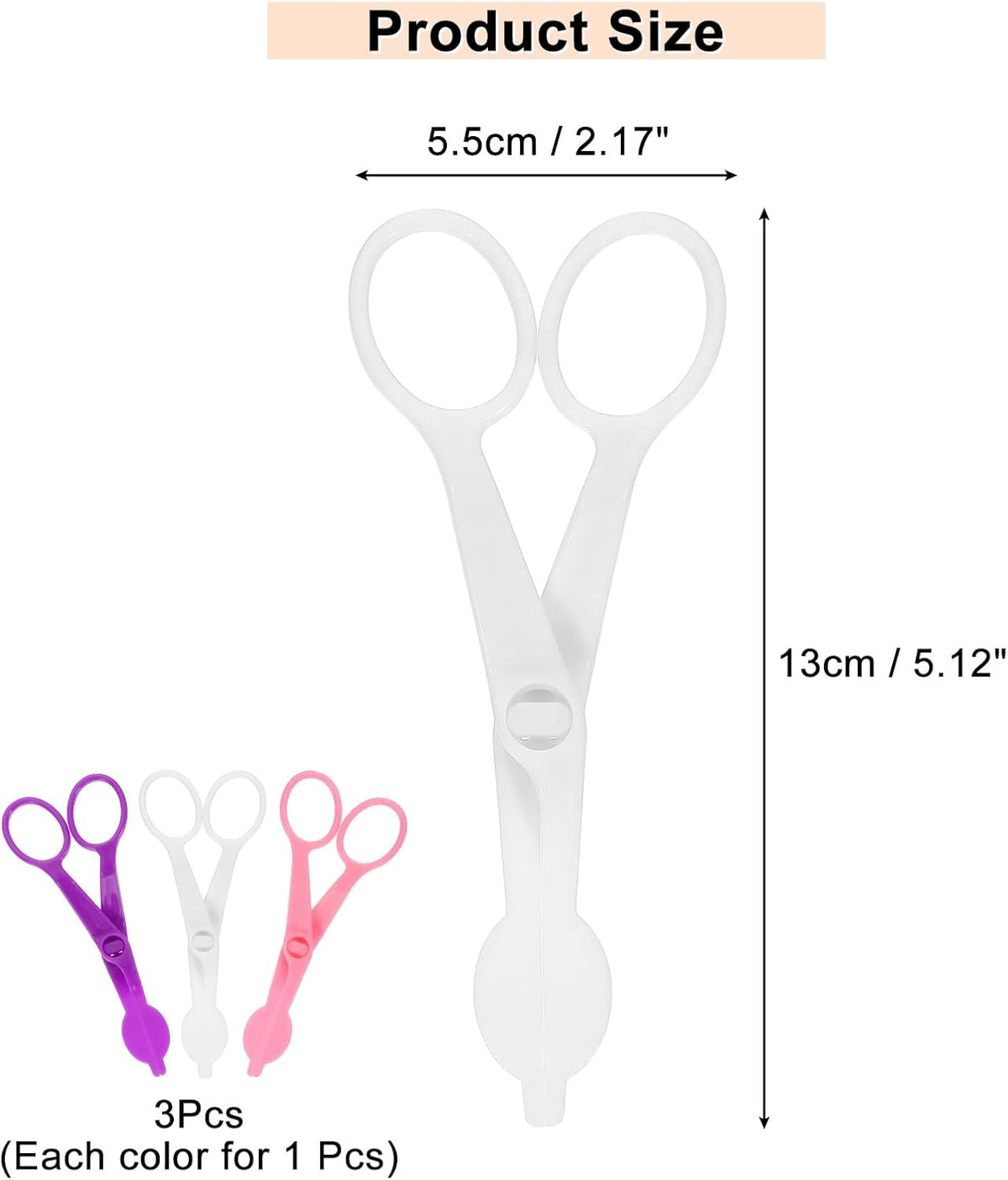 uxcell 3Pcs Flower Lifter Cake Decorating 5.1x2.2" Fondant Tool Purple