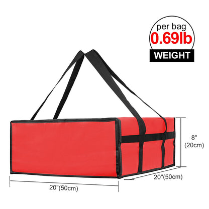 Bodaon Insulated Food Delivery Bag, XXXL Pizza Delivery Bags for Hot and Cold Food, Commercial, Large Capacity Reusable Warming Bag, Catering Cooler Bag for Rideshare, Warmers for Parties (Black, 1Pk)
