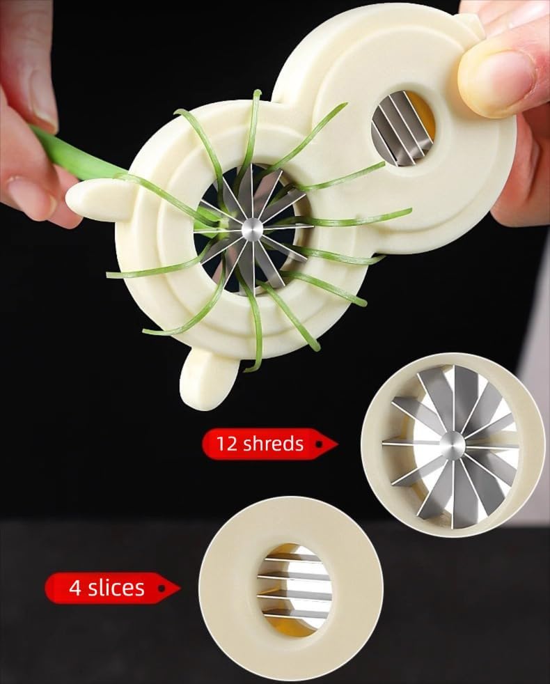 Blooming Onion Cutter 2-in-1 Shredder & Slicer,12 Strips Safe,Easy Clean