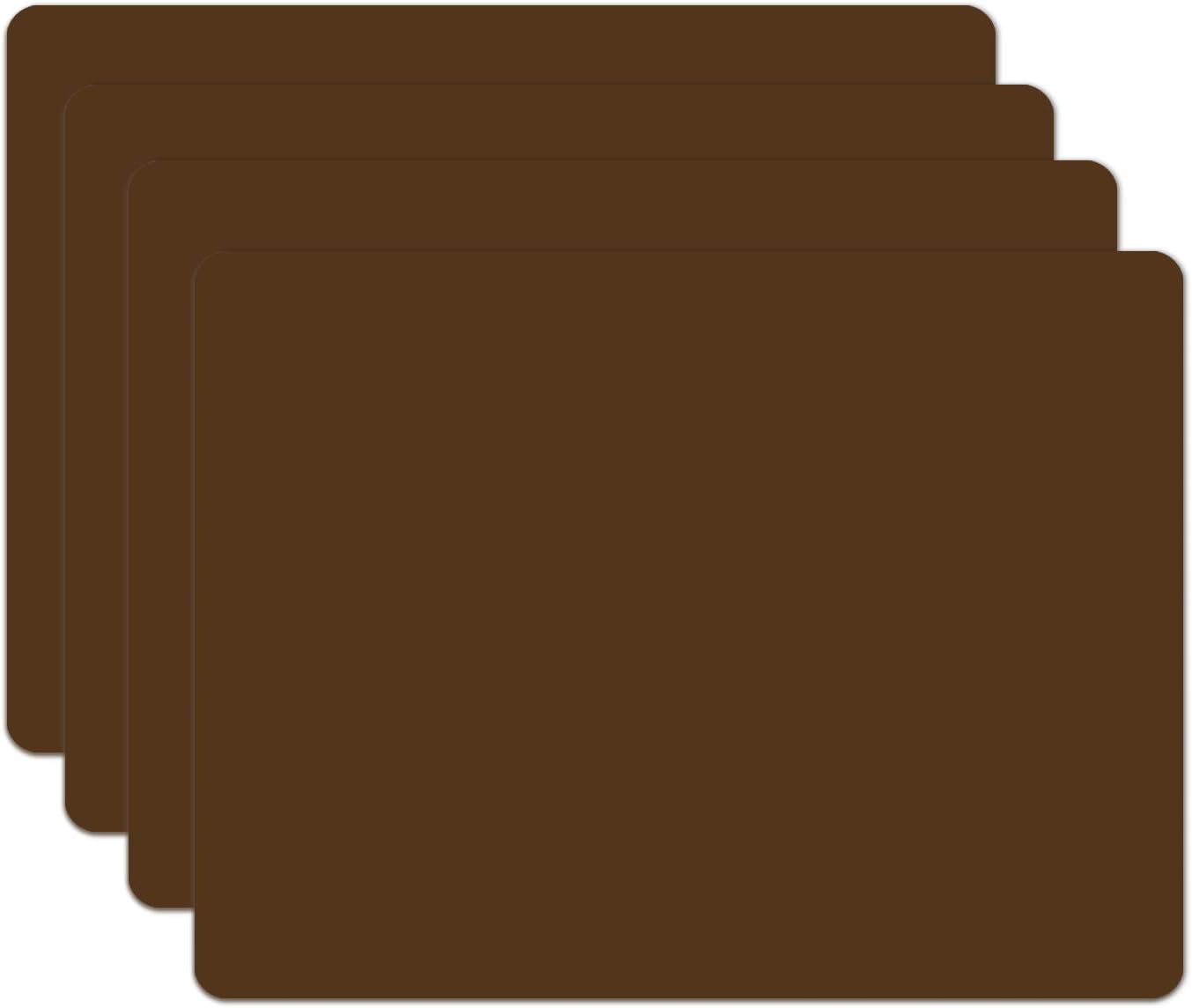 Silicone Placemats, Food-Grade Non-Slip Waterproof, Dining, Stain Resistant, Countertop Protector, Kitchen Counter Mat, Heat Resistant, Baking mat Dishwasher Safe (23.6"×15.7"-1pack, Black)