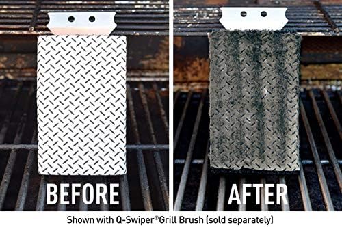 Proud Grill Q-Swiper Grill Cleaning Wipes - Bristle & Wire Free BBQ Cleaner, Heavy Duty Degreaser Wipes, Grease & Grime Remover for Outdoor Barbecue Grills - Gifts for Men, 40 Count, 1-Pack