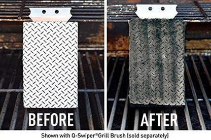 Proud Grill Q-Swiper Grill Cleaning Wipes - Bristle & Wire Free BBQ Cleaner, Heavy Duty Degreaser Wipes, Grease & Grime Remover for Outdoor Barbecue Grills - Gifts for Men, 40 Count, 1-Pack