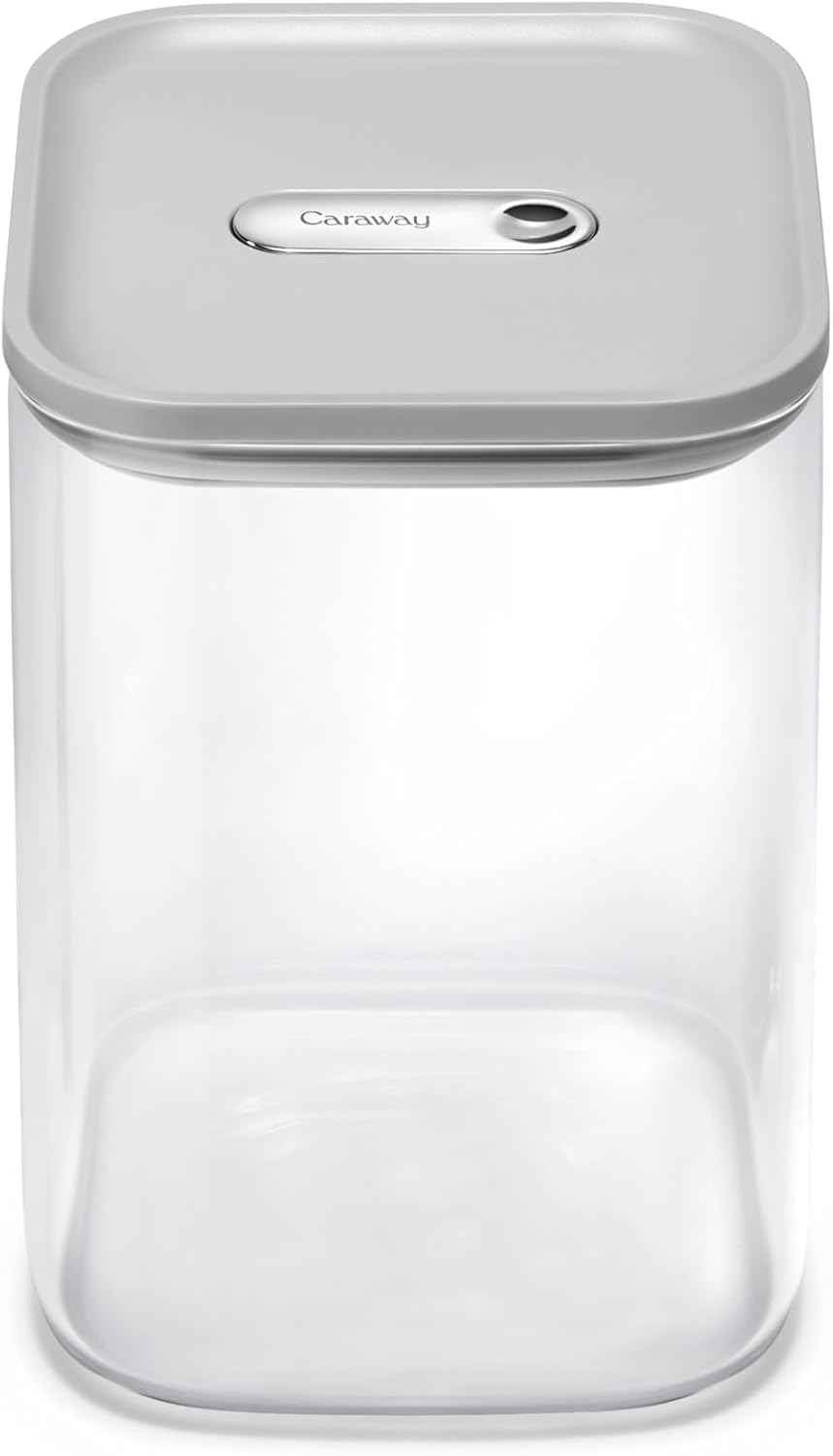 Caraway 4qt Glass Airtight Food Storage Container with Lid – Non-Toxic, BPA-Free Kitchen Storage Container – Stackable, Space-Saving Airtight Container for Dry Goods and More - Mist