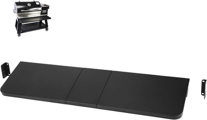 Upgraded Grill Table for Weber Kettle 22"/18"/26", Master Touch 22", Smokey Mountain, Recteq Pellet Grill RT-B380, Prep Station with Cutting Board, Basin, 4 Hooks, Shelf for Weber Kettle Accessories