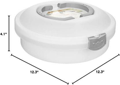 Southern Homewares Pie Carrier with Lid and Handle – 3-in-1 Plastic Dessert Container for Pies, Cakes, Cupcakes, and Muffins