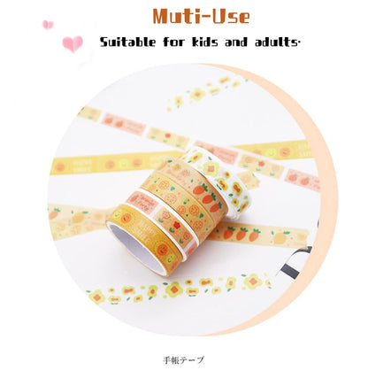 Washi Tape Storage Box, 6-Compartment Grid Slot Plastic Storage Box Jewelry Bead Tool for Washi Tape, Art Supplies and Sticker Container Organizer Case