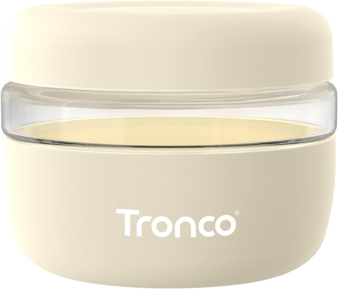 Tronco 24 oz Glass Food Storage Containers with Lids, Airtight, Leak & Spill Proof Glass Lunch Bowls for Meal Prep, Salad, Yogurt, Soup & Stew, Microwave & Dishwasher Safe, BPA-Free, Set of 1