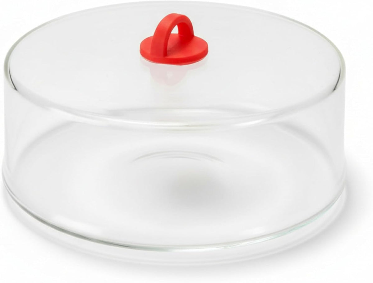 Tall Microwave Tempered Borosilicate Glass Plate Cover 10 x 4