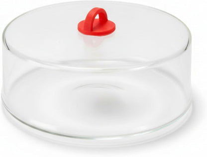 Tall Microwave Tempered Borosilicate Glass Plate Cover 10 x 4