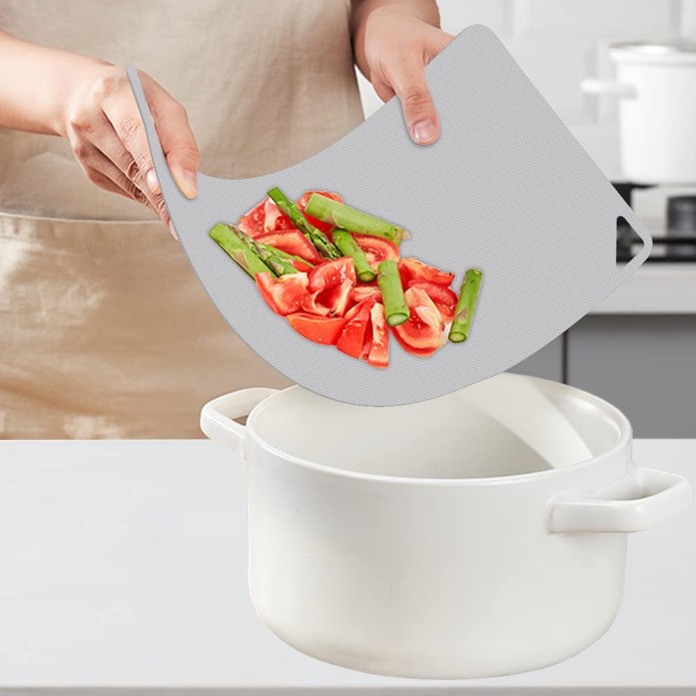 WK Small Flexible Plastic Cutting Boards for Kitchen Set of 3, Non Slip Cutting Mats for Meat, Mini Cutting Board Mats, BPA Free, Dishwasher Safe, 7.3x11.5"