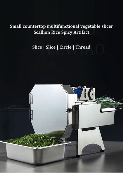 Green Onion Celery Parsley Cutter Chopper Cabbage Chilli Pepper Shredding Cutting Machine Vegetable and Fruit Slicing Machine