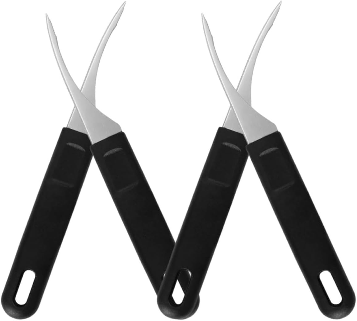 4pcs Shrimp Peeler with Ergonomic Handle Deveiner Tool Stainless Steel