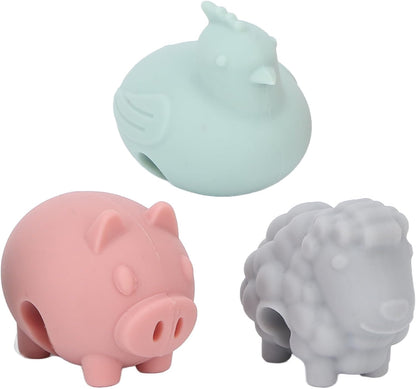 3PCS Spill Proof Lid Lifter, Silicone Cute Anti Overflow Pot Watcher