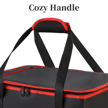 Bodaon Insulated Casserole Carrier Bag, Fits 9x13 and 11x15 Inch Baking Dish with Lid, Casserole Carriers for Hot or Cold Food for Transport, Thermal Lasagna Potluck Warmer Travel Tote, Black