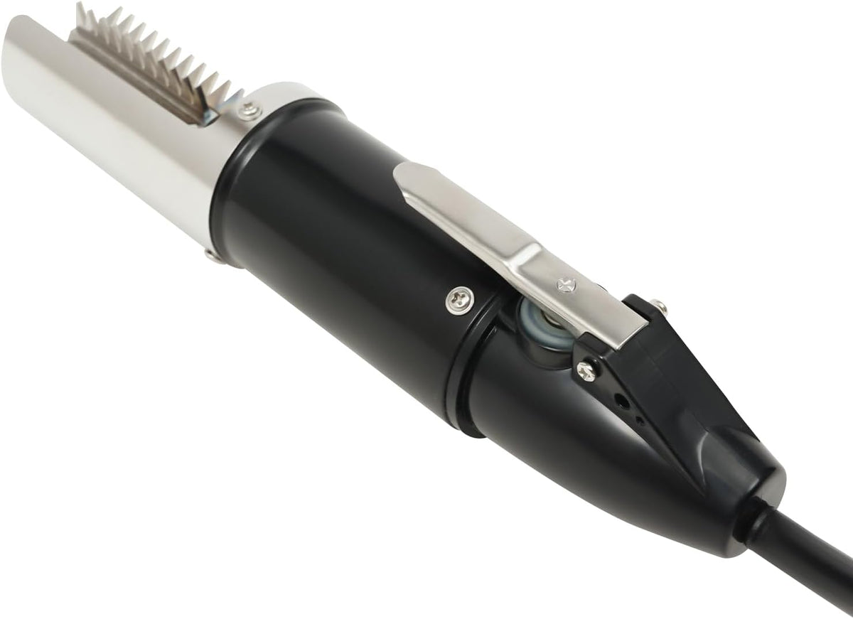 Electric Fish Scaler – 5500-7000 RPM High-Speed Stainless Steel Descaler, IPX5 Waterproof & 6-Sided Blades for Freshwater/Saltwater Fish – Kitchen & Commercial Use (Includes Adapter)