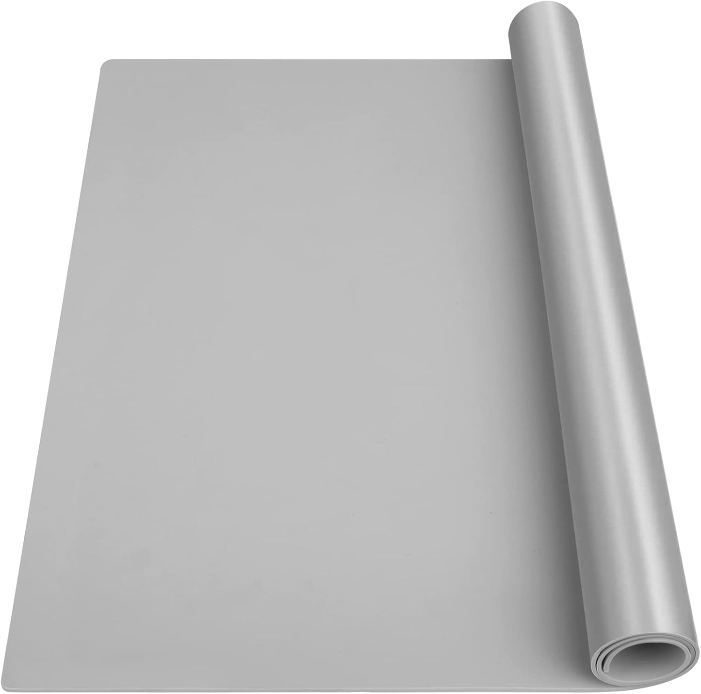 Silicone Mat Heat Resistant Mats for Countertop, Large Silicone Mats for Crafts Kitchen Counter Workbench Table protector, Size 36x24 inches Thick 2mm,Rolled Package,Light Blue