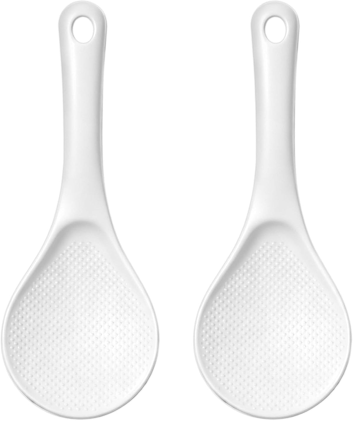 2 Pcs Plastic Rice Paddle, Non Stick Standing Rice Serving Spoon Scooper