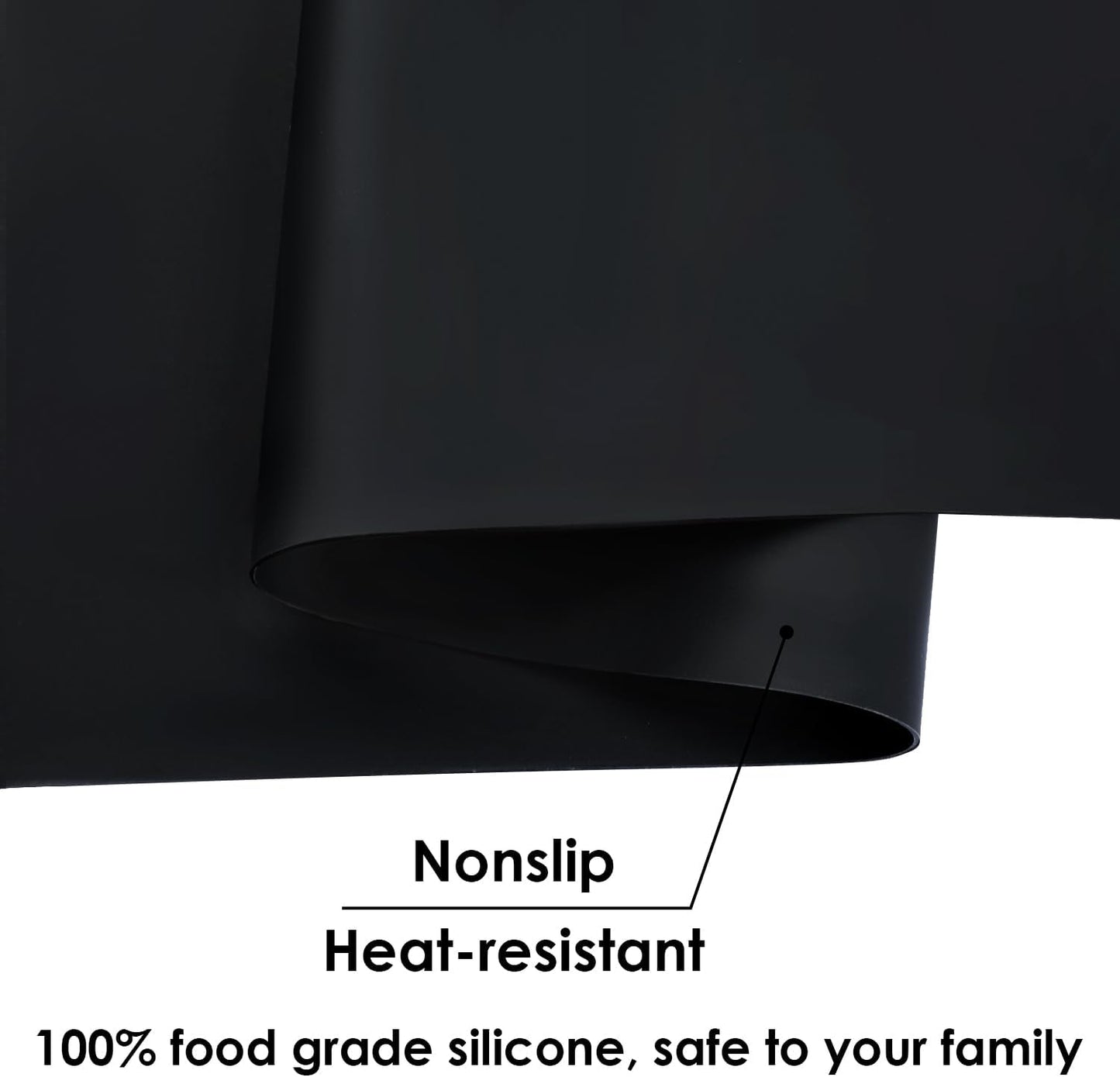 Extra Large Dark Green Countertop Mat - Silicone Table Kitchen Desk Mat - Non-Slip & Heat Resistant - Dinner Placemat Pastry Dough Rolling Mat - Colors A