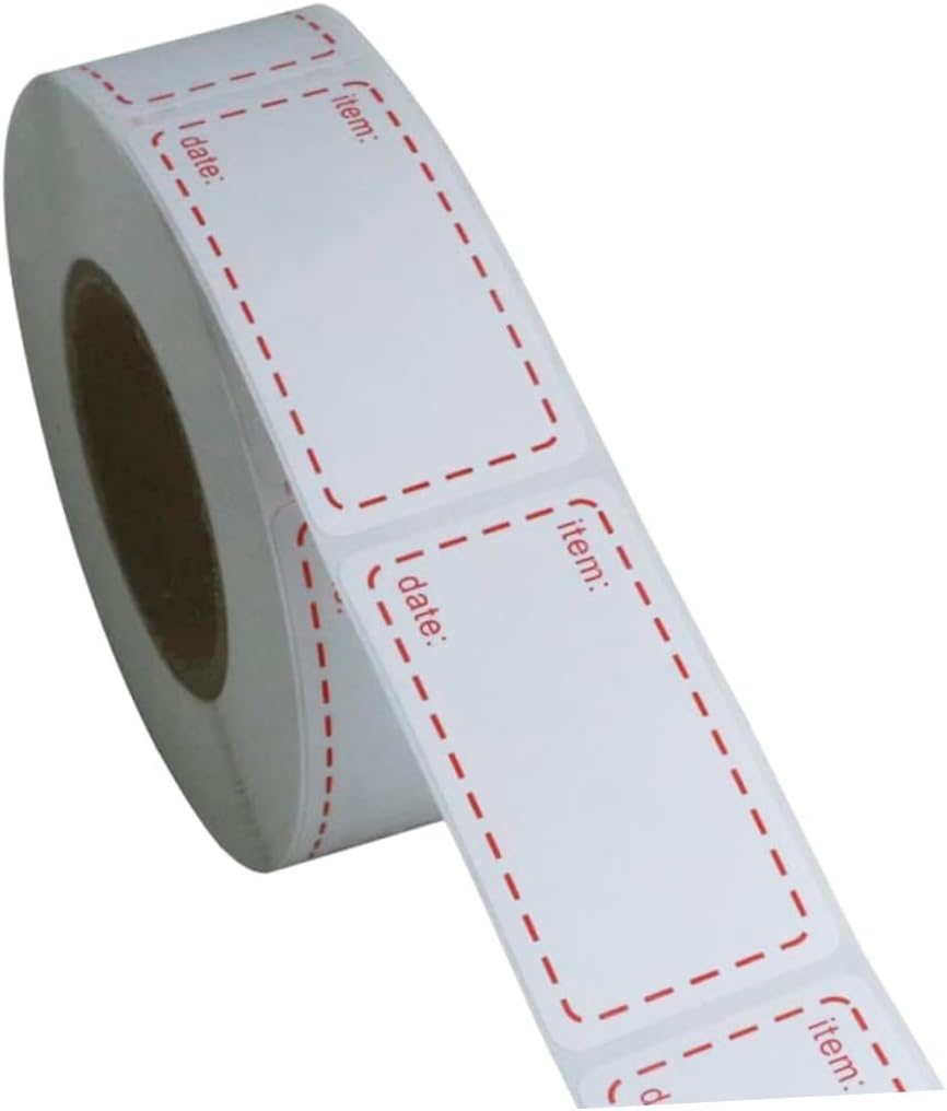 STOBOK 3rolls Eco-Friendly Kitchen Food Date Stickers Non-Toxic Labels for Containers Pantry Expiration Dates