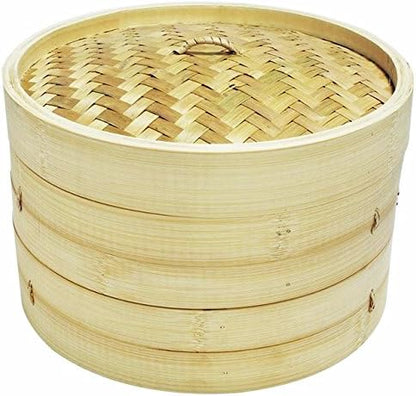 6" Bamboo Steamer Set Sunrise Kitchen Supply