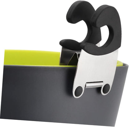 Stainless Steel Pot Clip Spoon Holder 2 Piece Kitchen Utensil Rest