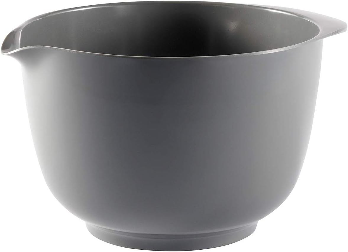 Hutzler Classic 2 Liter Melamine Mixing Bowl, Gray