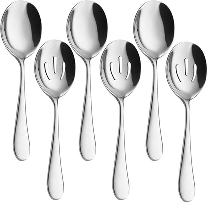 AOOSY Serving Utensils, Stainless Steel Silverware Serving Set