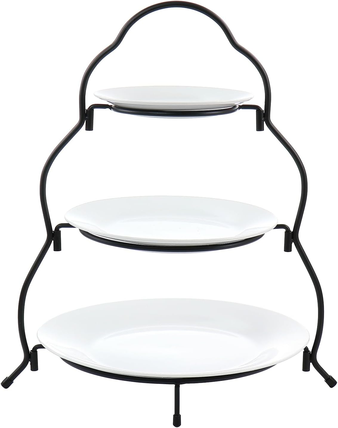 Elama Signature 12 1/4 Inch 6pc Lazy Susan Appetizer and Condiment Server Set