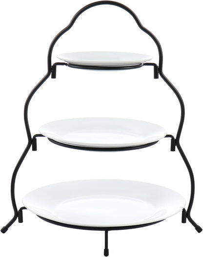 Elama Signature 12 1/4 Inch 6pc Lazy Susan Appetizer and Condiment Server Set