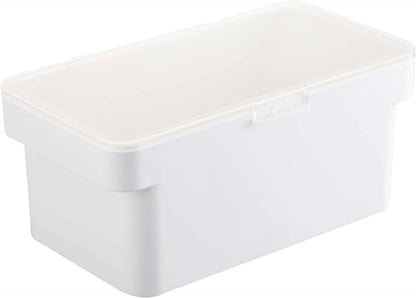 YAMAZAKI Home Tower Airtight Pet Food Storage Container - Cat And Dog Food Holder Bin With Transparent Lid And Handle - Extra Large - Polypropylene - 6.6 Gallons, 25 Liters