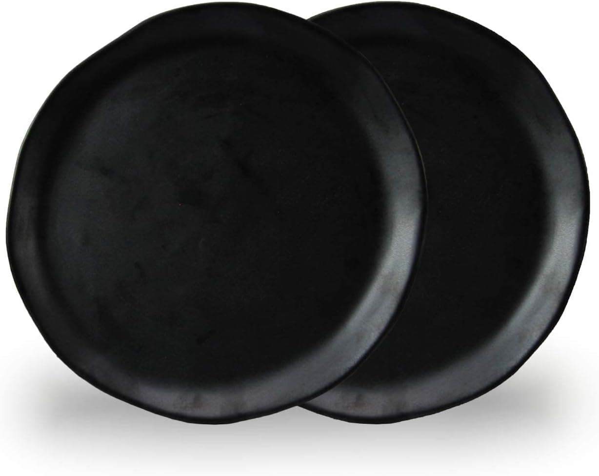 roro Handmade 2-Inch Matte Black Ceramic Pinch Bowls, Set of 6 – Versatile Stoneware for Spices, Condiments, Appetizers & Finger Foods