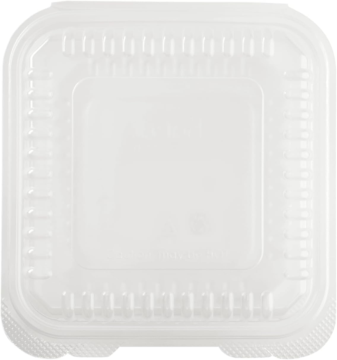 Karat FP-HC99PP-3CU 9"X 9" PP Hinged Containers 3 Compartment - (Case of 200)